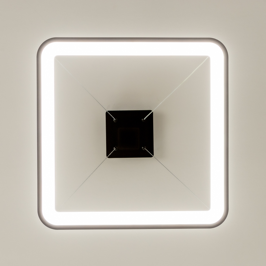 Brilagi - LED regulējams pakaramais gaismeklis ar vadu FALCON SLIM LED/50W/230V 3000-6500K 50x50 cm melns + tālvadības pults