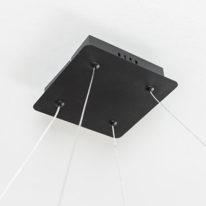 Brilagi - LED regulējams pakaramais gaismeklis ar vadu FALCON SLIM LED/50W/230V 3000-6500K 50x50 cm melns + tālvadības pults