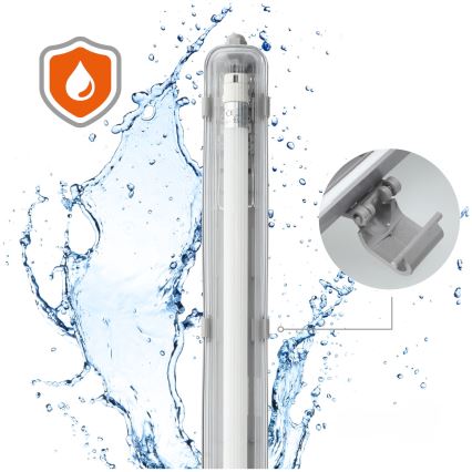 Brilagi - LED Lielas slodzes dienasgaismas lampa OPTIMA T8 1xG13/18W/230V 4000K IP65 128 cm