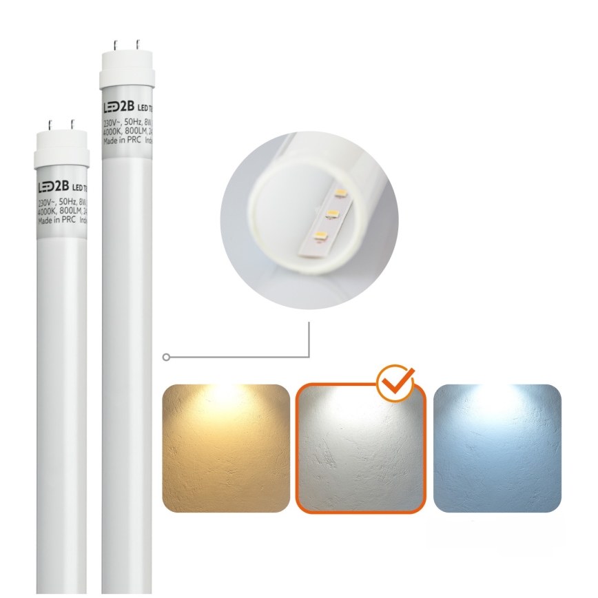 Brilagi - LED lielas slodzes dienasgaismas lampa OPTIMA T8 2xG13/9W/230V 4000K IP65 67,5 cm