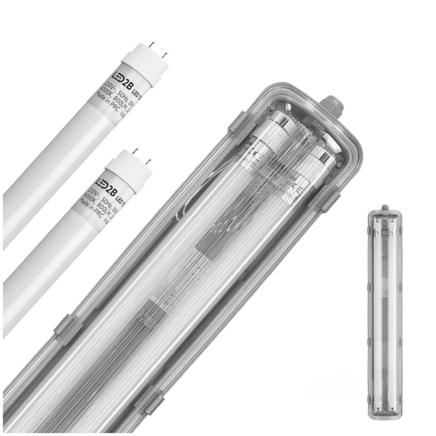 Brilagi - LED lielas slodzes dienasgaismas lampa OPTIMA T8 2xG13/9W/230V 4000K IP65 67,5 cm