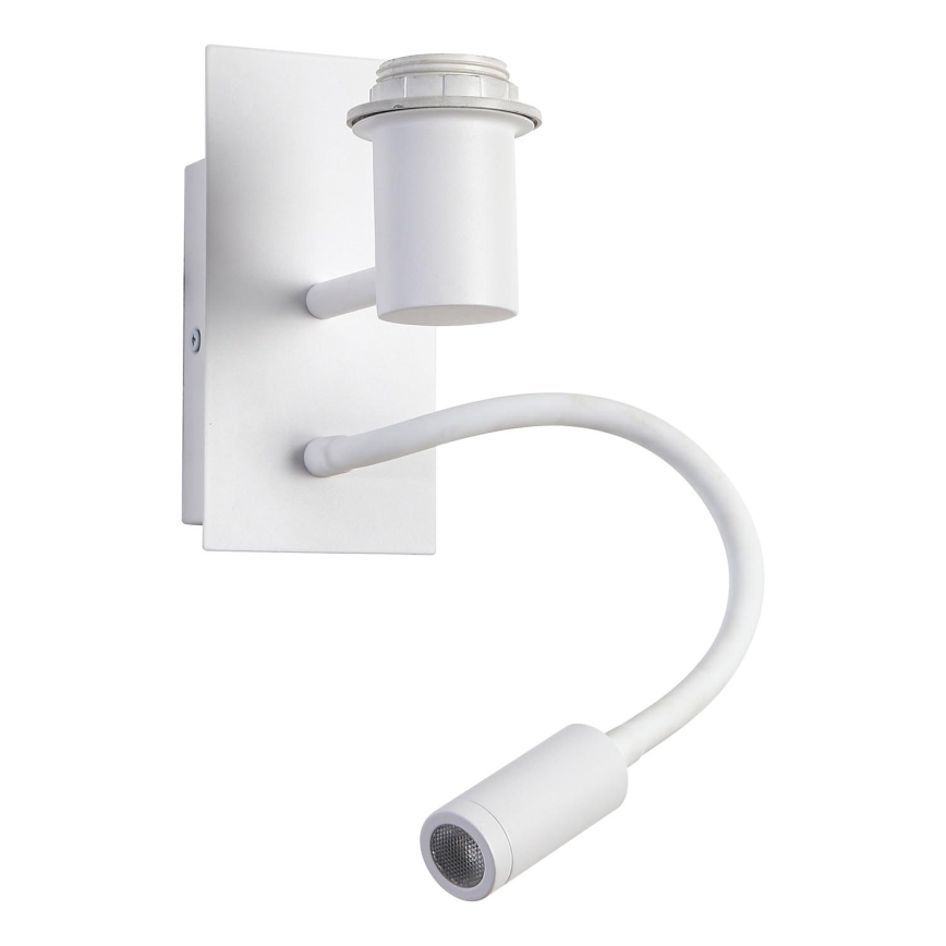 Brilagi - LED elastīga sienas lampa NUBILA 1xE27/25W/230V + LED/3W balta/dzeltena