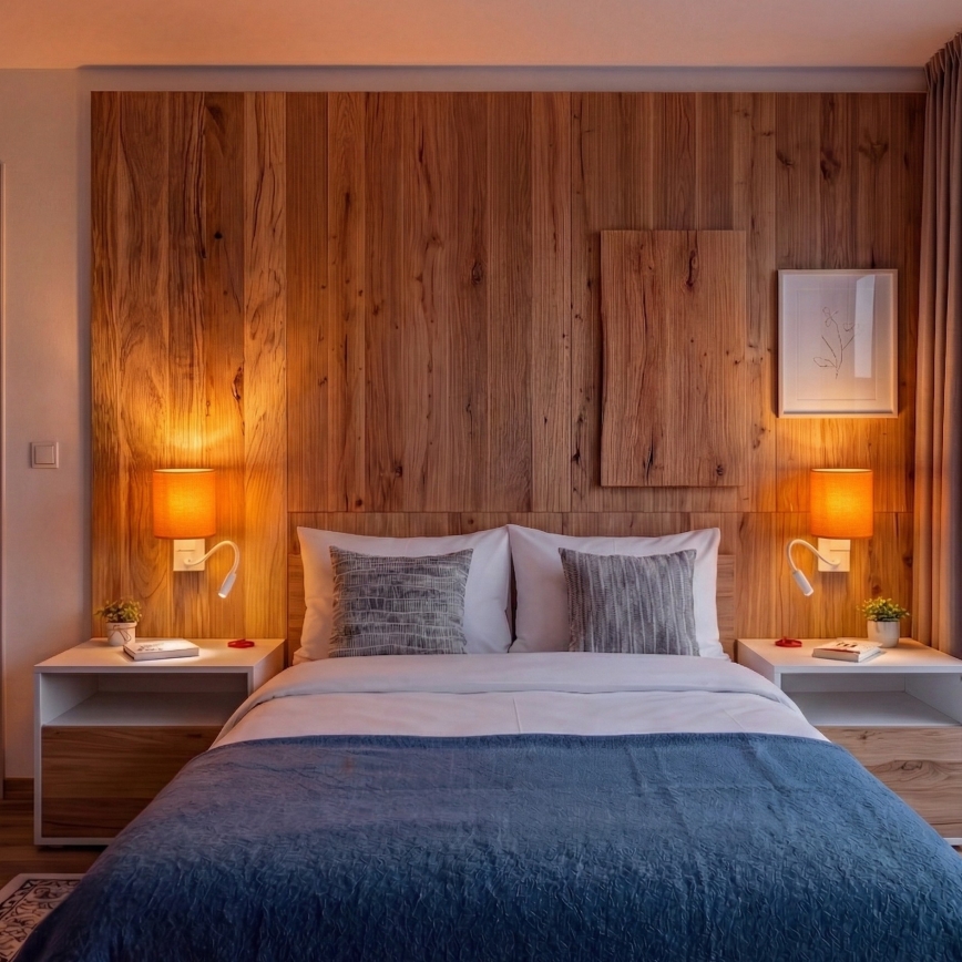 Brilagi - LED elastīga sienas lampa NUBILA 1xE27/25W/230V + LED/3W balta/oranža