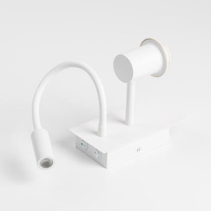 Brilagi - LED elastīga sienas lampa NUBILA 1xE27/25W/230V + LED/3W balta/oranža