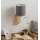 Brilagi - LED lokana sienas lampa NUBILA WOOD 1xE27/25W/230V + LED/3W ozols/balts/gaiši pelēks