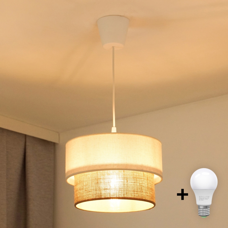 Brilagi - LED Lustra ar auklu BOHO STYLE 1xE27/15W/230V d. 25 cm
