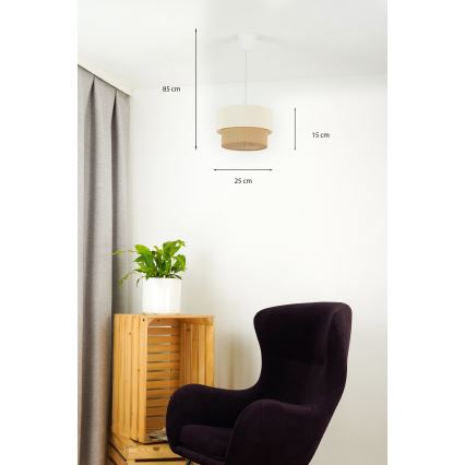 Brilagi - LED Lustra ar auklu BOHO STYLE 1xE27/15W/230V d. 25 cm