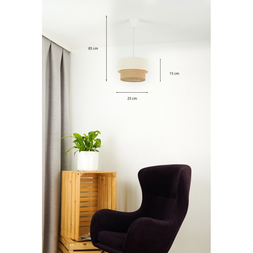 Brilagi - LED Lustra ar auklu BOHO STYLE 1xE27/15W/230V d. 25 cm