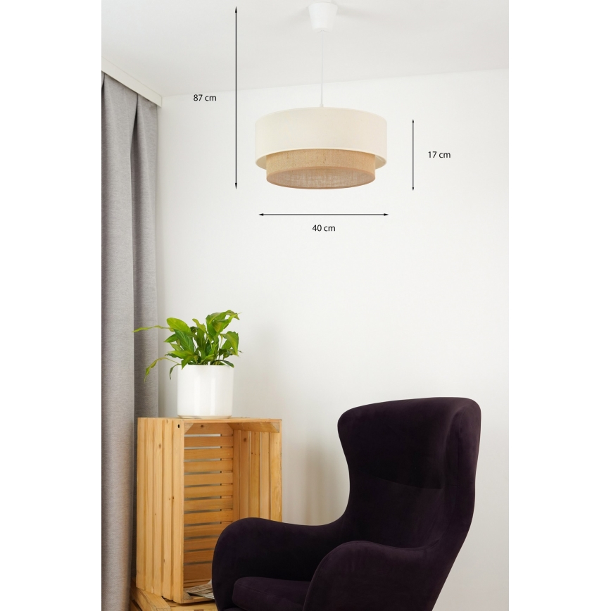 Brilagi - LED Lustra ar auklu BOHO STYLE 1xE27/15W/230V d. 40 cm