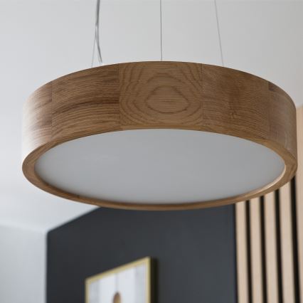 Brilagi - LED Lustra ar auklu CARVALHO 2xE27/60W/230V ozols d. 37 cm