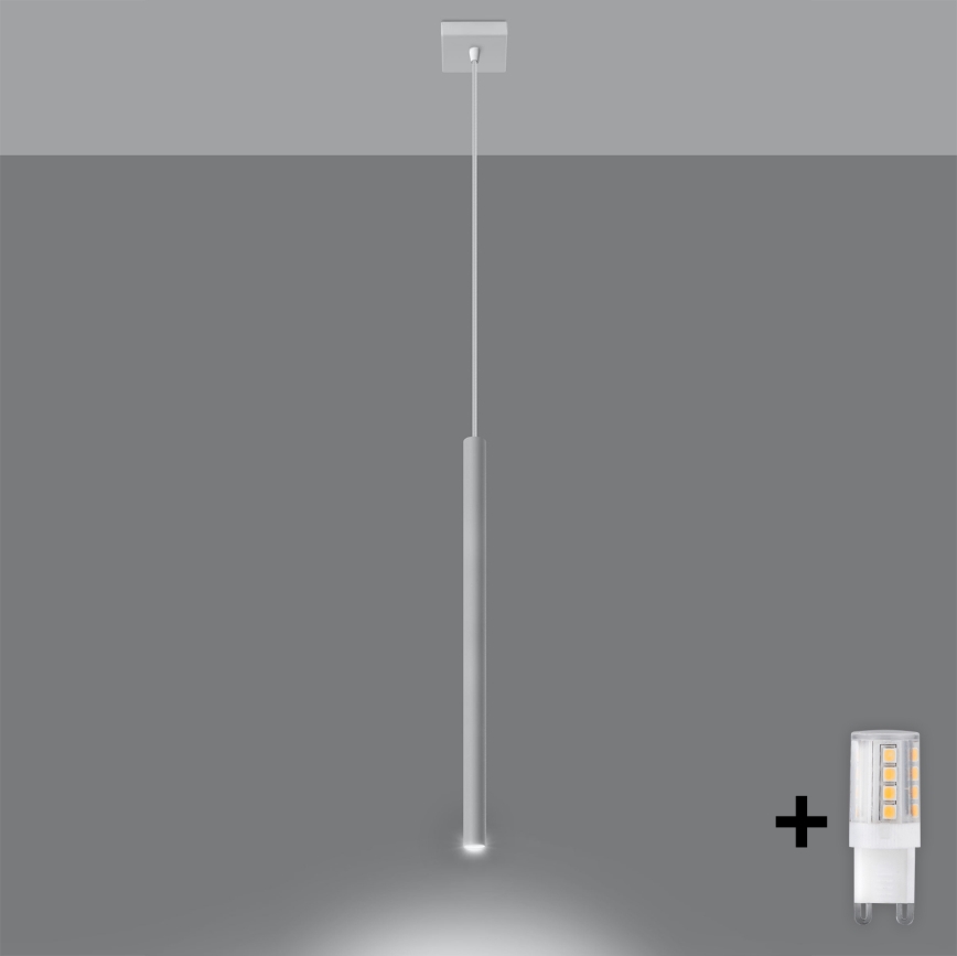 Brilagi -  LED Lustra ar auklu DRIFA 1xG9/4W/230V balta