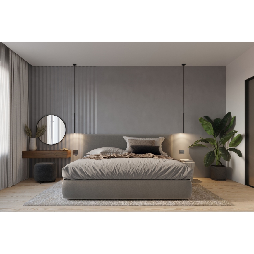 Brilagi -  LED Lustra ar auklu DRIFA 1xG9/4W/230V melna