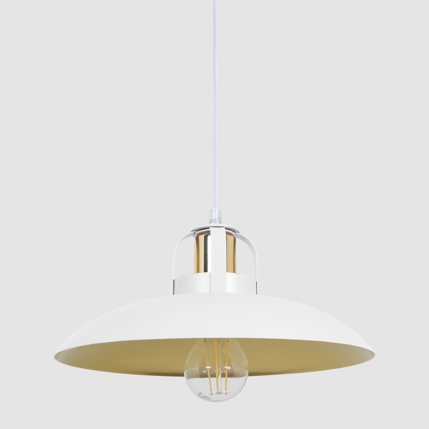 Brilagi - LED Lustra ar auklu FLAMENGO 1xE27/60W/230V balta