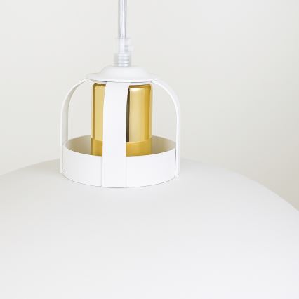 Brilagi - LED Lustra ar auklu FLAMENGO 1xE27/60W/230V balta