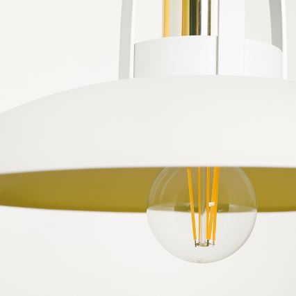 Brilagi - LED Lustra ar auklu FLAMENGO 1xE27/60W/230V balta