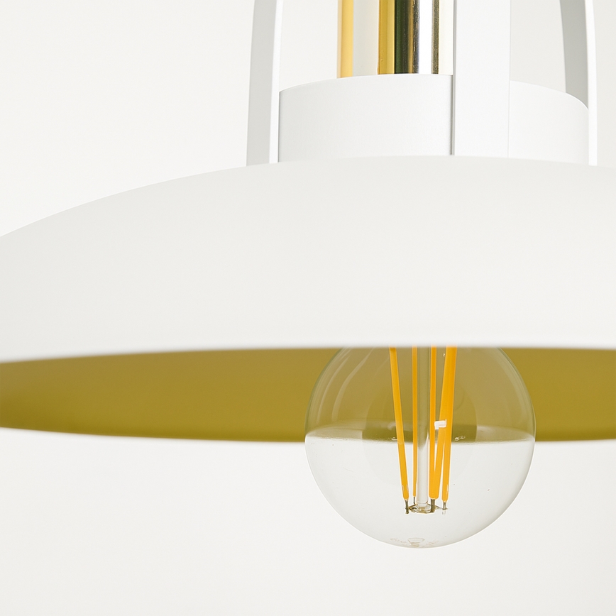 Brilagi - LED Lustra ar auklu FLAMENGO 1xE27/60W/230V balta