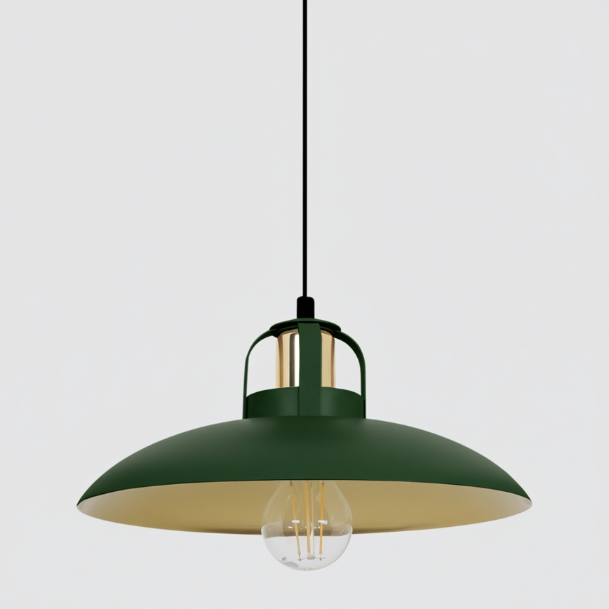 Brilagi - LED Lustra ar auklu FLAMENGO 1xE27/60W/230V zaļa