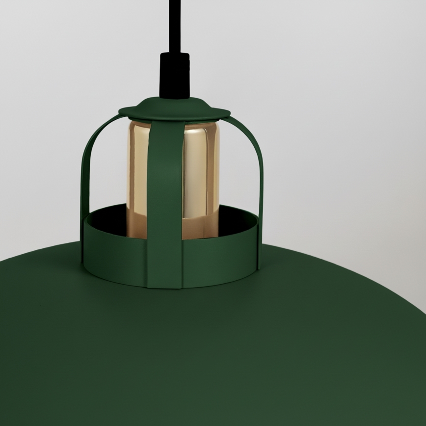 Brilagi - LED Lustra ar auklu FLAMENGO 1xE27/60W/230V zaļa