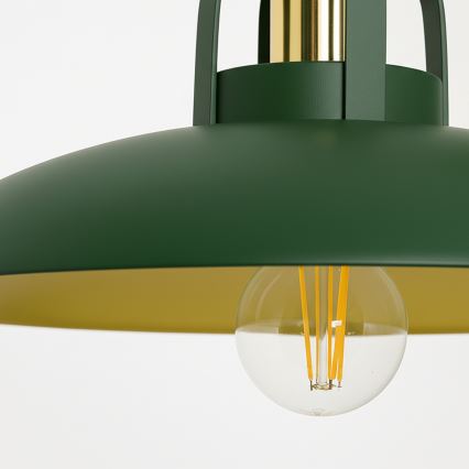 Brilagi - LED Lustra ar auklu FLAMENGO 1xE27/60W/230V zaļa