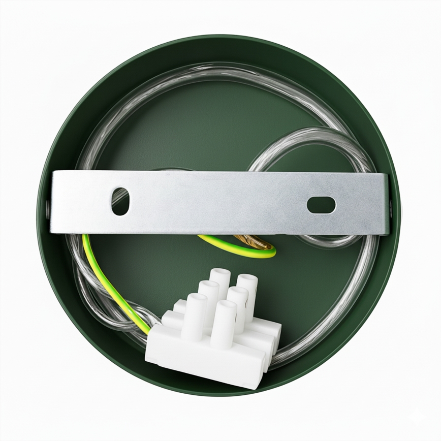 Brilagi - LED Lustra ar auklu FLAMENGO 1xE27/60W/230V zaļa