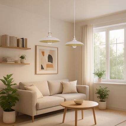 Brilagi - LED Lustra ar auklu FLAMENGO 2xE27/60W/230V bēša