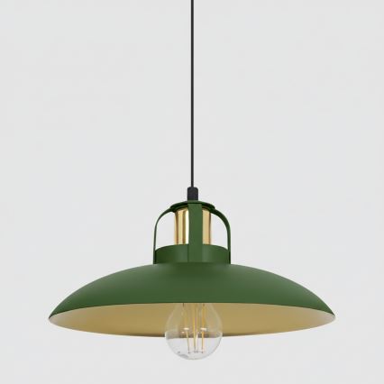 Brilagi - LED Lustra ar auklu FLAMENGO 2xE27/60W/230V zaļa