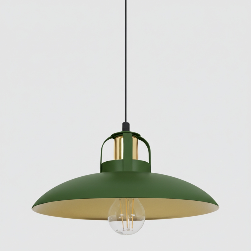 Brilagi - LED Lustra ar auklu FLAMENGO 2xE27/60W/230V zaļa