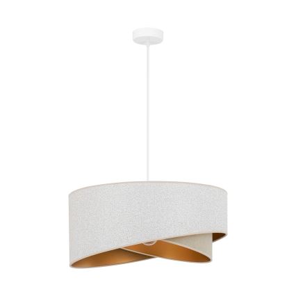 Brilagi - LED Lustra ar auklu LYRA 1xE27/15W/230V balta/bēša/zelta