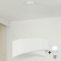 Brilagi - LED Lustra ar auklu LYRA 1xE27/15W/230V balta