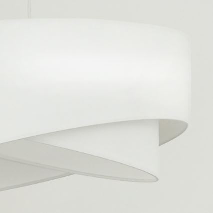 Brilagi - LED Lustra ar auklu LYRA 1xE27/15W/230V balta