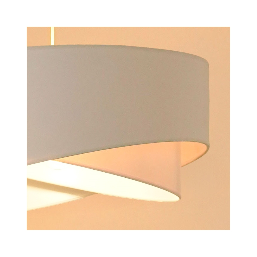 Brilagi - LED Lustra ar auklu LYRA 1xE27/15W/230V balta