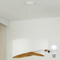 Brilagi - LED Lustra ar auklu LYRA 1xE27/15W/230V balta/zelta