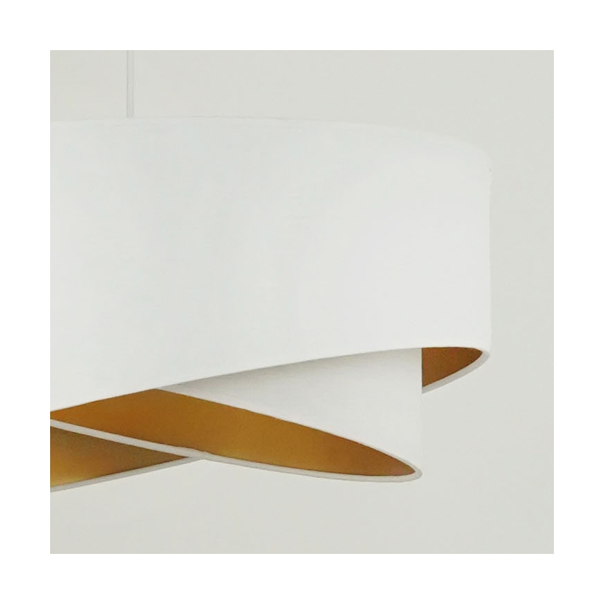 Brilagi - LED Lustra ar auklu LYRA 1xE27/15W/230V balta/zelta
