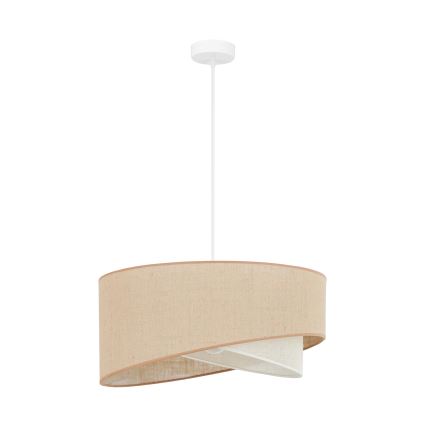 Brilagi - LED Lustra ar auklu LYRA 1xE27/15W/230V bēša/krēmkrāsa