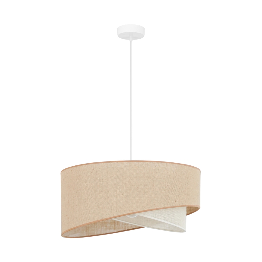 Brilagi - LED Lustra ar auklu LYRA 1xE27/15W/230V bēša/krēmkrāsa