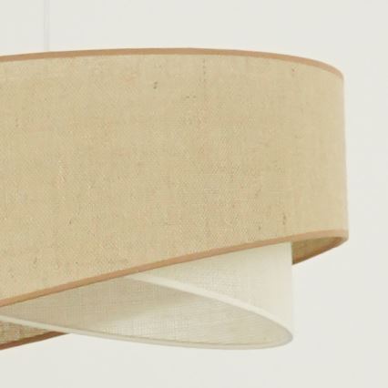 Brilagi - LED Lustra ar auklu LYRA 1xE27/15W/230V bēša/krēmkrāsa