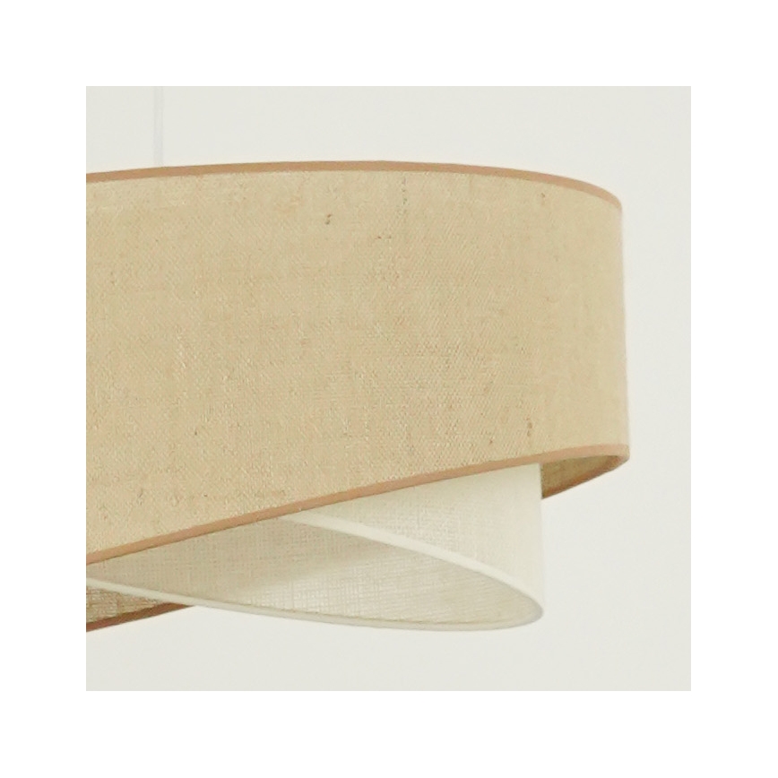 Brilagi - LED Lustra ar auklu LYRA 1xE27/15W/230V bēša/krēmkrāsa