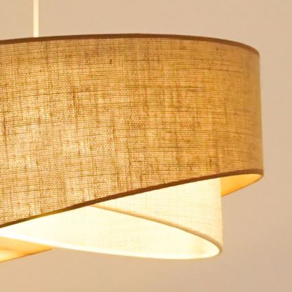Brilagi - LED Lustra ar auklu LYRA 1xE27/15W/230V bēša/krēmkrāsa