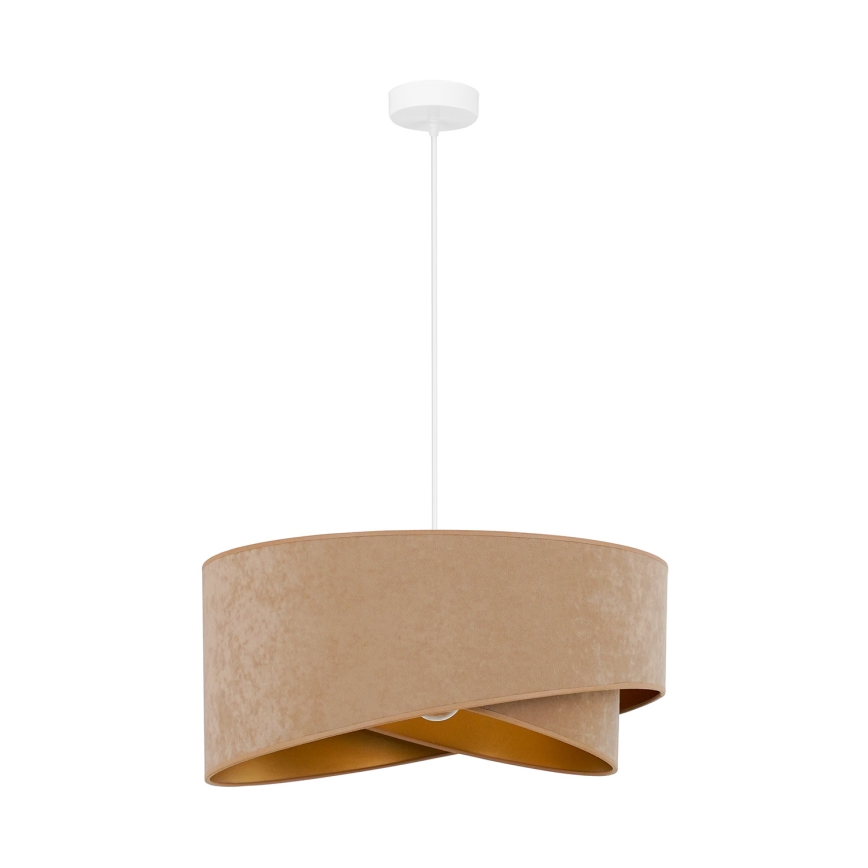 Brilagi - LED Lustra ar auklu LYRA 1xE27/15W/230V brūna/zelta