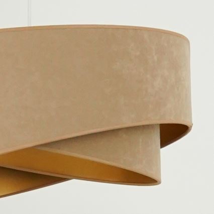 Brilagi - LED Lustra ar auklu LYRA 1xE27/15W/230V brūna/zelta