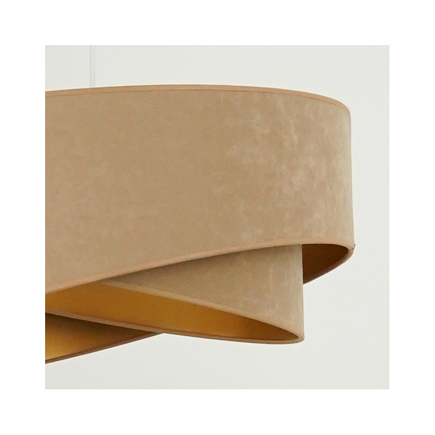 Brilagi - LED Lustra ar auklu LYRA 1xE27/15W/230V brūna/zelta