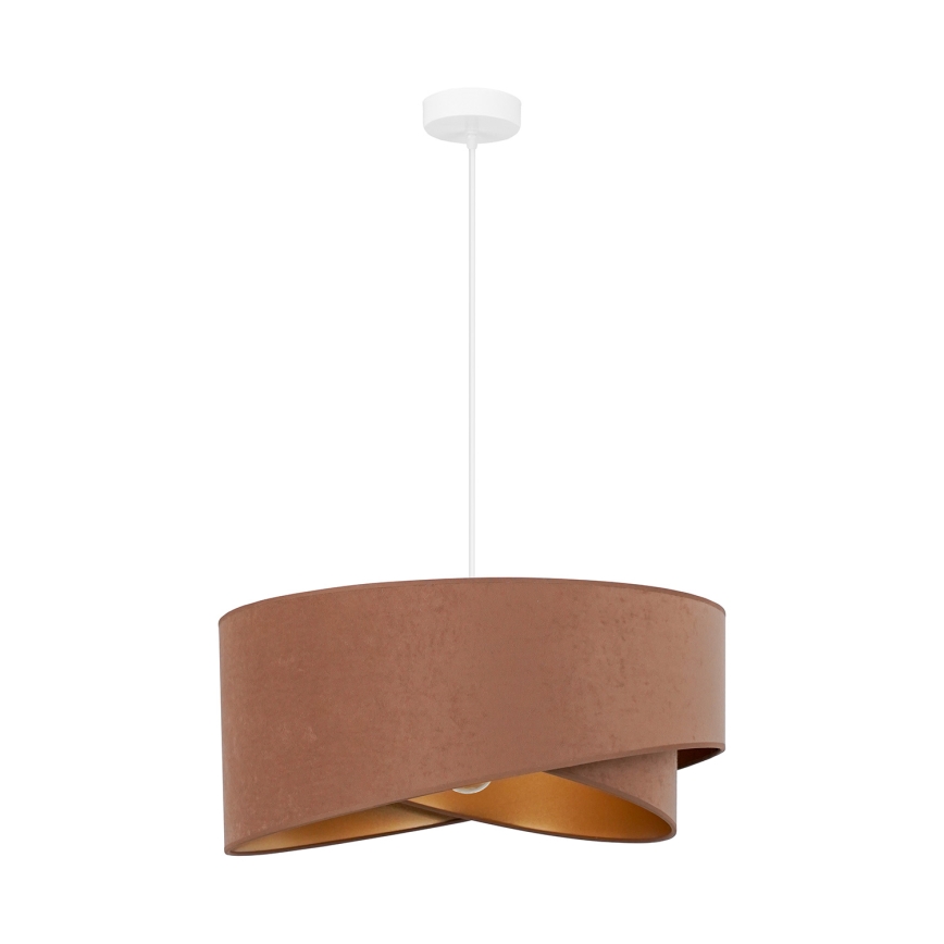 Brilagi - LED Lustra ar auklu LYRA 1xE27/15W/230V brūna/zelta