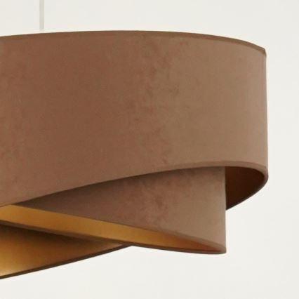 Brilagi - LED Lustra ar auklu LYRA 1xE27/15W/230V brūna/zelta