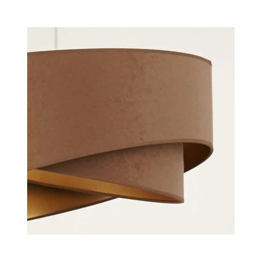Brilagi - LED Lustra ar auklu LYRA 1xE27/15W/230V brūna/zelta
