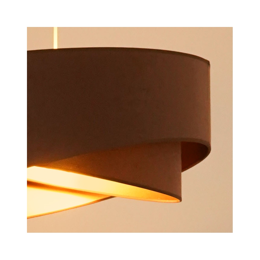 Brilagi - LED Lustra ar auklu LYRA 1xE27/15W/230V brūna/zelta
