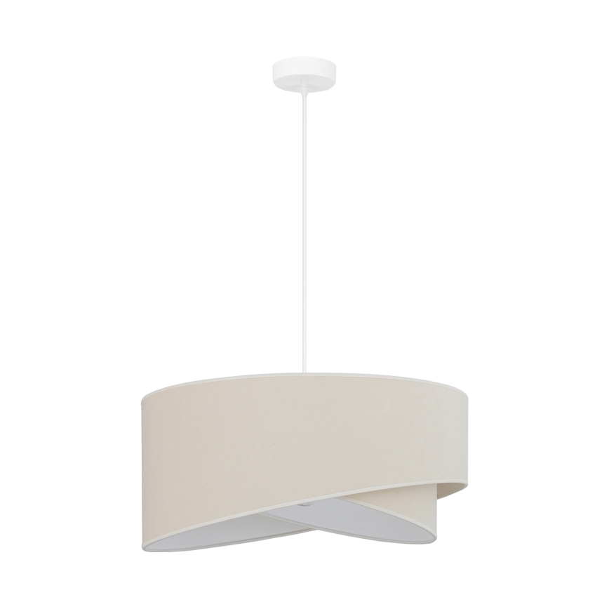 Brilagi - LED Lustra ar auklu LYRA 1xE27/15W/230V krēmkrāsa/balta
