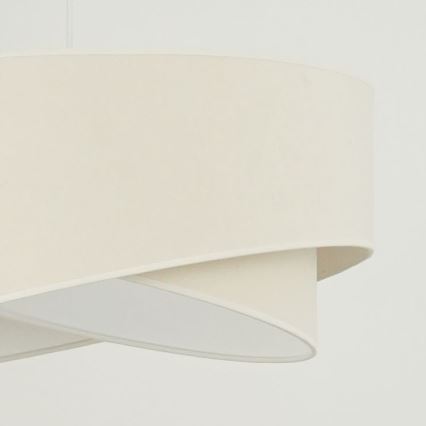 Brilagi - LED Lustra ar auklu LYRA 1xE27/15W/230V krēmkrāsa/balta
