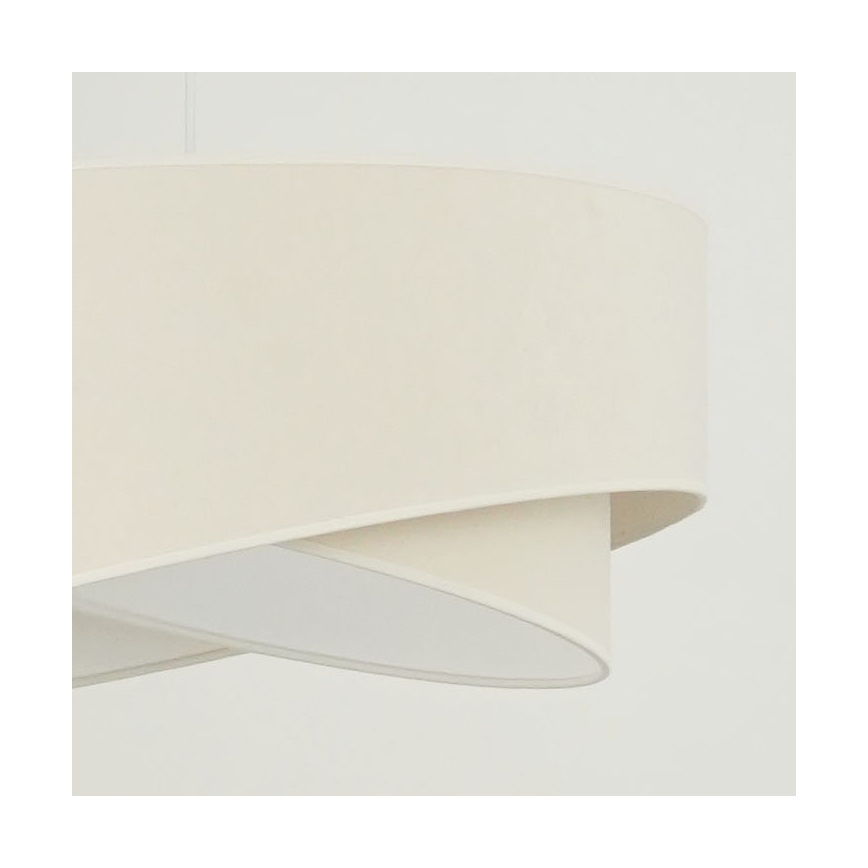 Brilagi - LED Lustra ar auklu LYRA 1xE27/15W/230V krēmkrāsa/balta