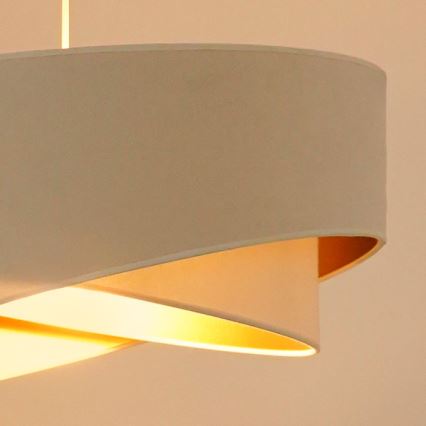 Brilagi - LED Lustra ar auklu LYRA 1xE27/15W/230V krēmkrāsa/balta