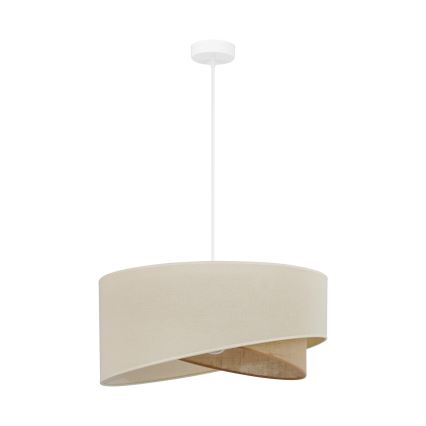 Brilagi - LED Lustra ar auklu LYRA 1xE27/15W/230V krēmkrāsa/bēša